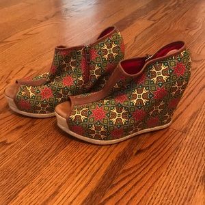 Peeptoe Platform Booties